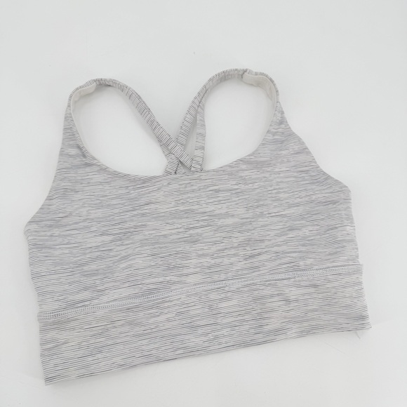 Lululemon Energy Bra *Long Line Wee Are From Space Nimbus Battleship 6 NO PADS - Picture 2 of 4